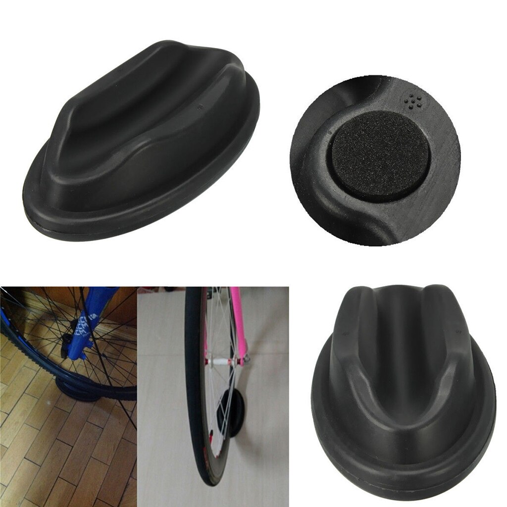 Indoor Bike Front Wheel Riser Blocker Block Support Stand Stabilizer Black