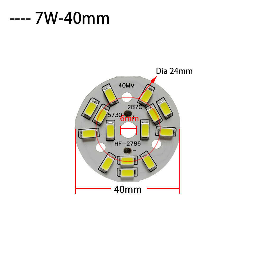 3W 5W 7W 9W 12W 15W 18W 21W 30W 36W LED Bulb Lamp SMD5730 Light Board Led Lamp Panel For DIY LED Bulb Ceiling PCB With LED: Red / 32 W