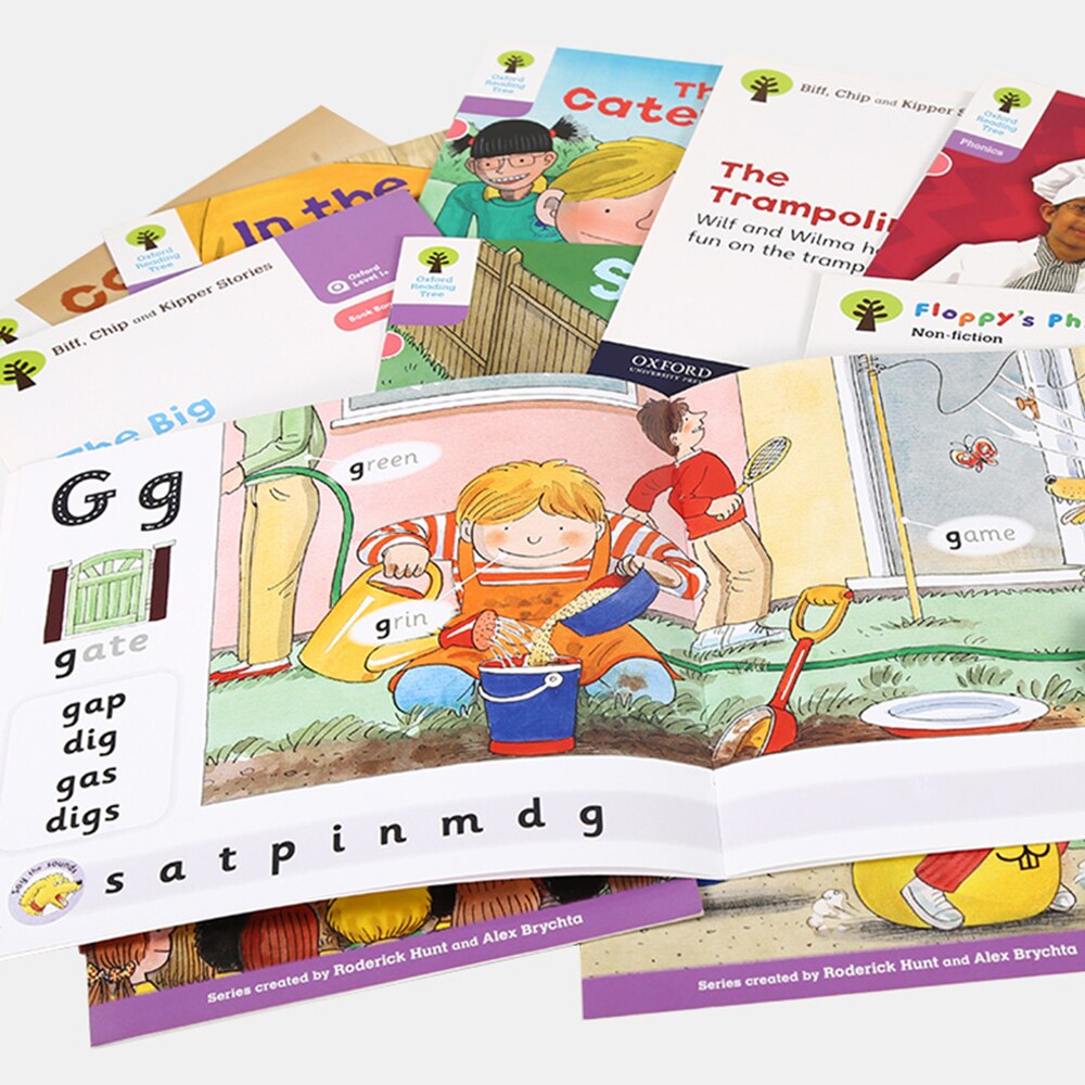 12 livros/conjunto oxford leitura nível da árvore 1 inglês graduado leitura história imagem livros inglês livro de aprendizagem livros educativos folhetos