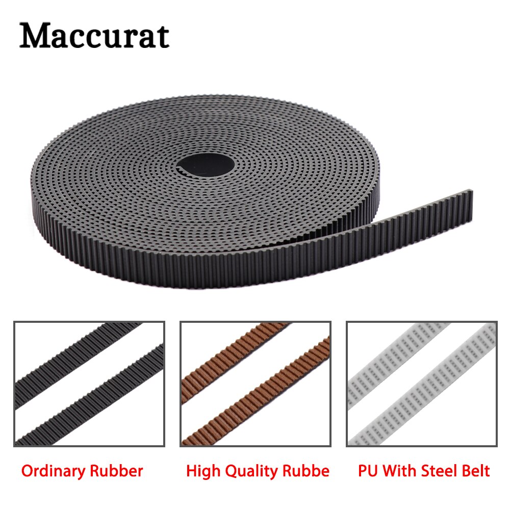 5/10meter GT2-10mm Open Timing Belt Width 6mm 10mm GT2 belt PU With Steel Core Belt 2GT Timing Belt For Reprap 3D Printer Parts