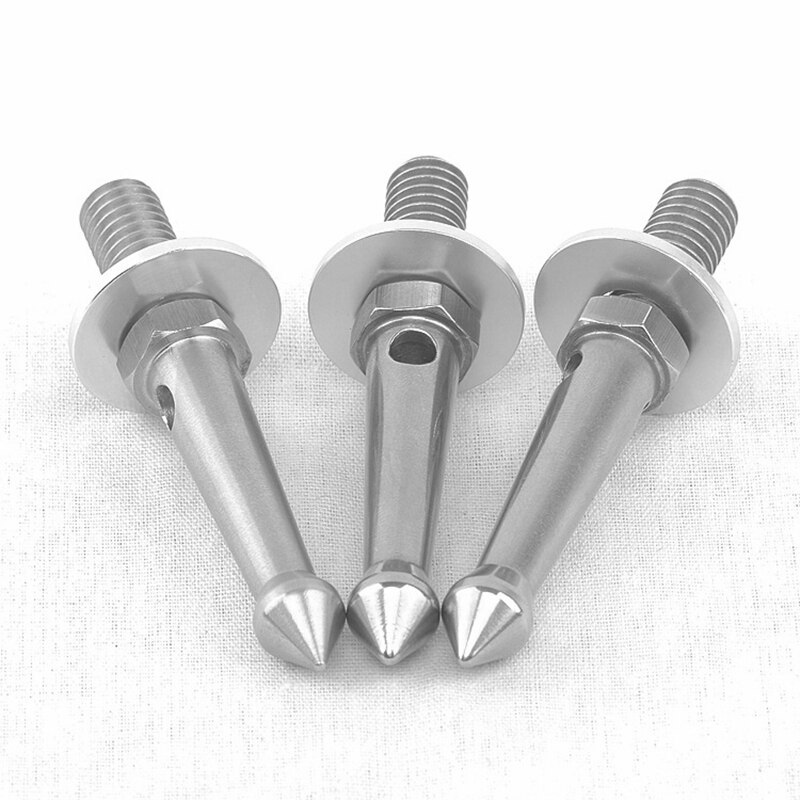 3Pcs 3/8 Inch Statief Spike Met Schroefdraad Voor Statief Monopod Camera Accessoire