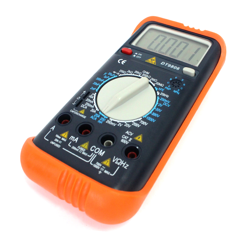 Digital LCD 1999 display ACDC Multimeter Voltmeter Ammeter Ohm Capacitance resistance frequency tester Universal electric meter