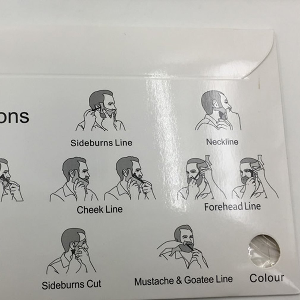 Beard and beard shape template
