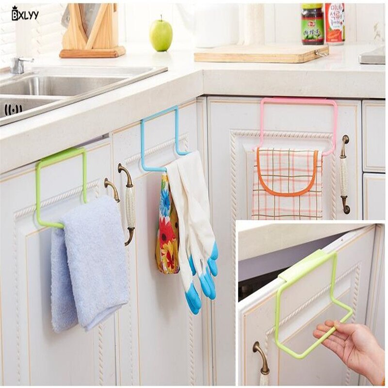 Multifunctionele Plastic Kastdeur Enkele Staaf Puin Rack Badkamer Rack Handdoek Kast Keuken Accessoires Gadget Opslag. Tj