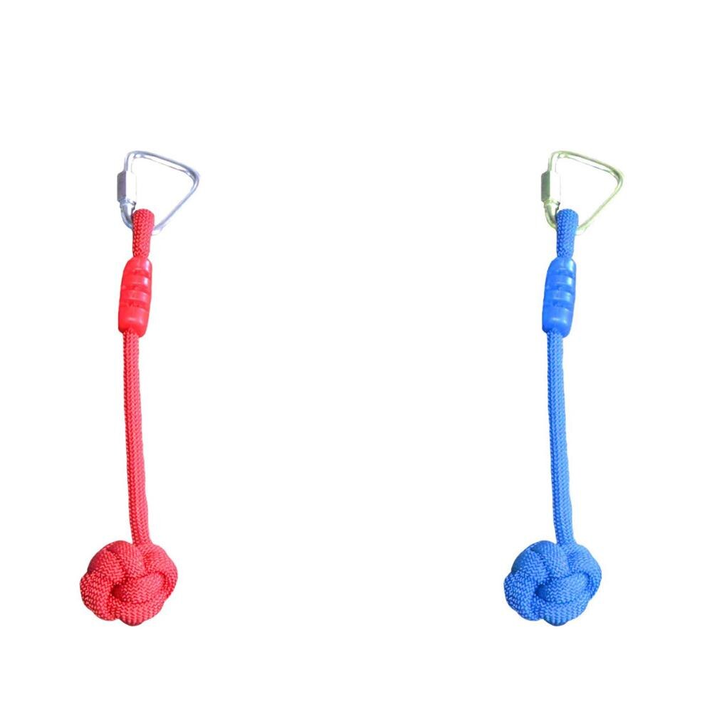 Kinder Fitness Ringe Kletter spiel Spielzeug Outdoor Training Aktivität sichere Sport Seil Schaukel Hänge ringe Kinder Kletter ausrüstung: Blau