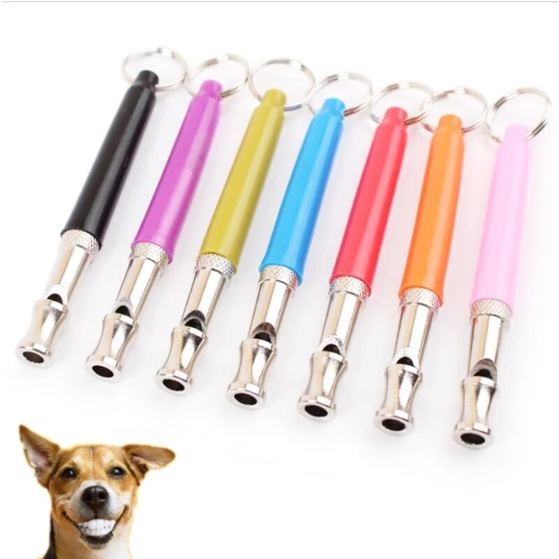 Flauta ultrasónica para perros, suministros de Entrenamiento de mascotas, silbato con acollador ajustable para perros, adiestramiento de gatos