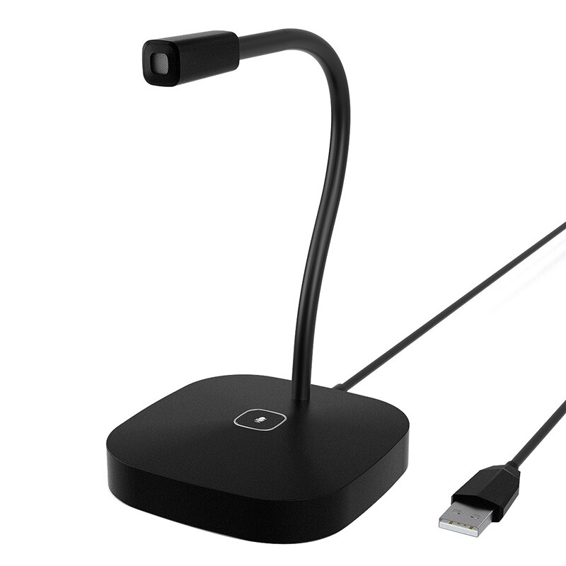 USB Microphone 360 ​​° Sound Collection Press Switch for PC/Windows