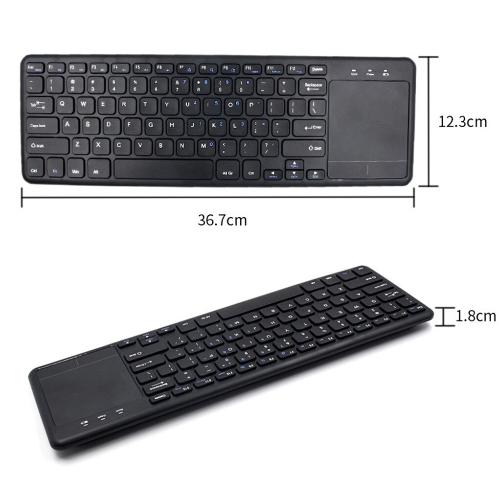 2.4G Wireless Gaming Keyboard Touchpad Home Office Computer Cordless Keypad Touch Control Mouse
