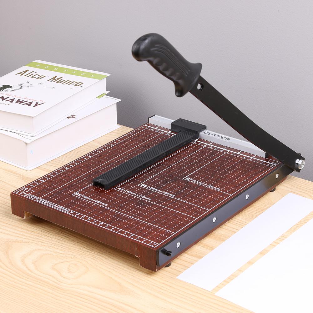 A4/A5/B5 Papier Snijmachine Handmatige Papiersnijder Kantoor Fotopapier Trimmer Machine Rvs Guillotine Kaart cutter