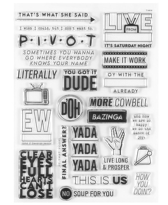 Nyheter engelska genomskinlig stämpel för scrapbooking transparent silikongummi gör-det-själv fotoalbumdekor 491: Blå