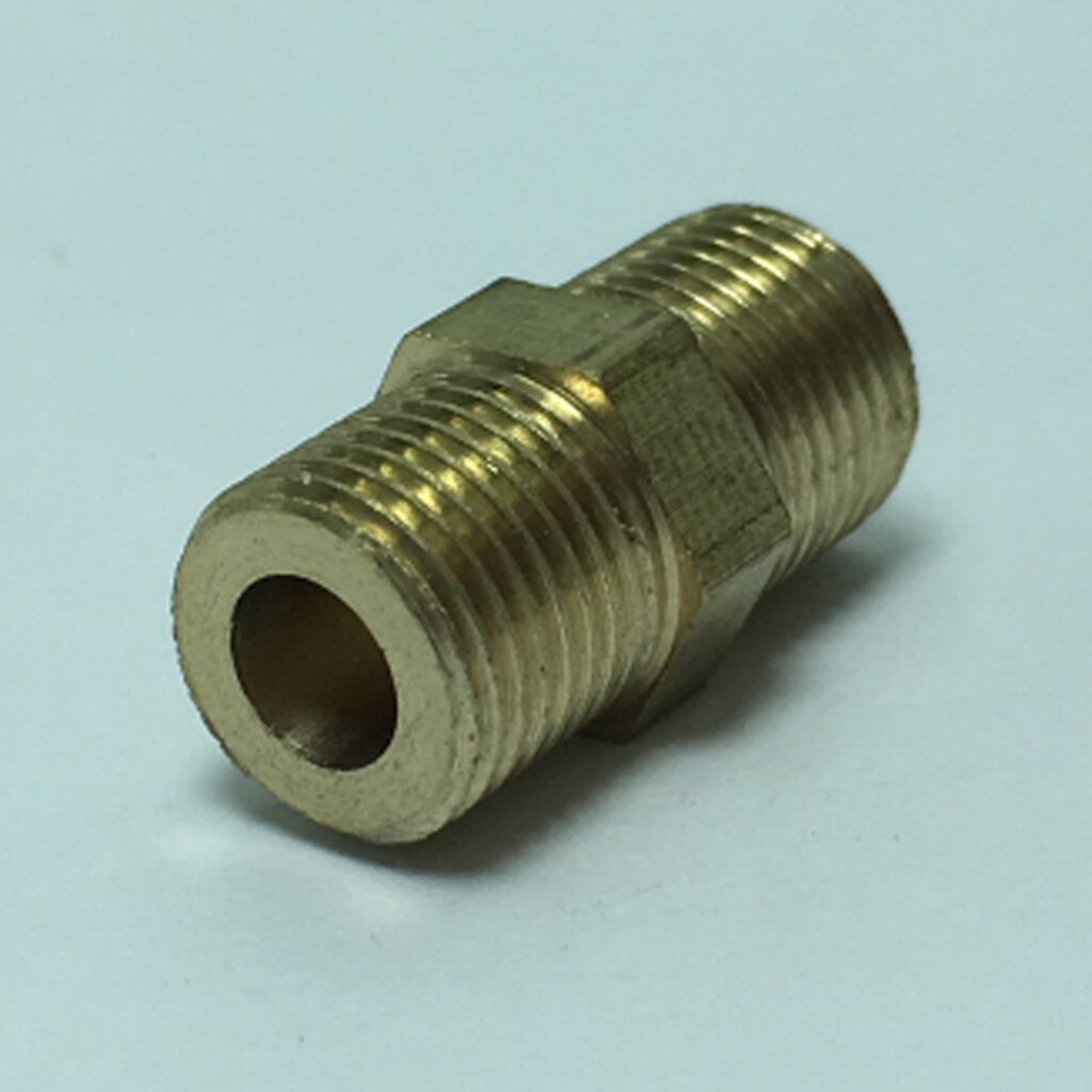 DN6 Male To DN6 Male Thicken Brass Connector Fitting Bushing