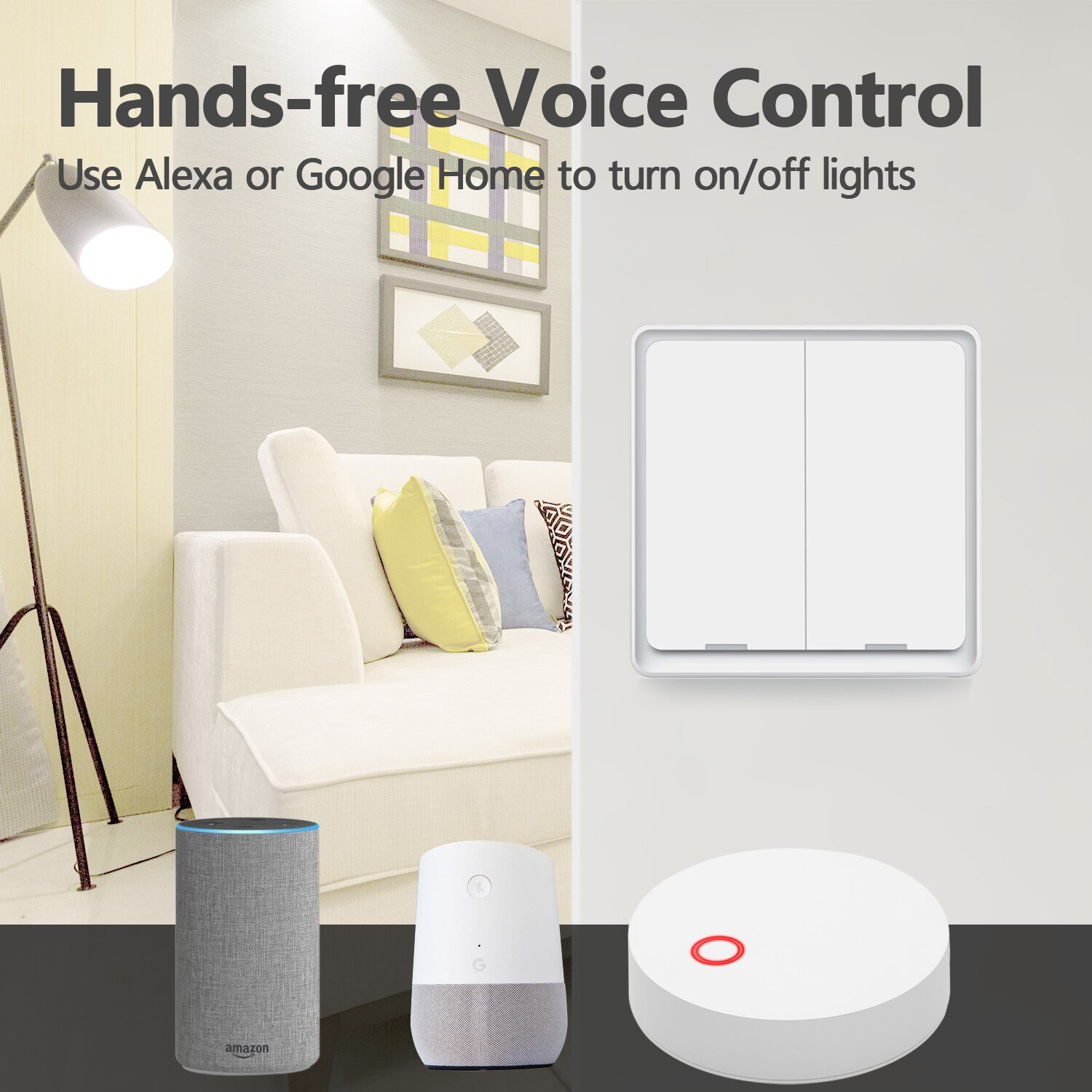 Tuya zigbee smart switch 1/2/3 gang smart home automation control kompatibel med alexa google home assistant