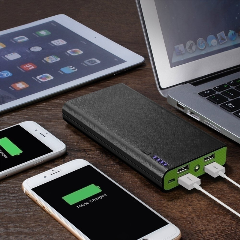 80000 mah smarttelefon powerbank bærbar lader 4 usb hurtiglader utendørs reise eksternt batteri for iphone xiaomi samsung