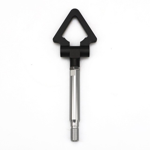 Triangel bil sportmodell bil auto trailer dragkrok ring eye bogsering främre bak aluminium för subaru biltillbehör: Svart