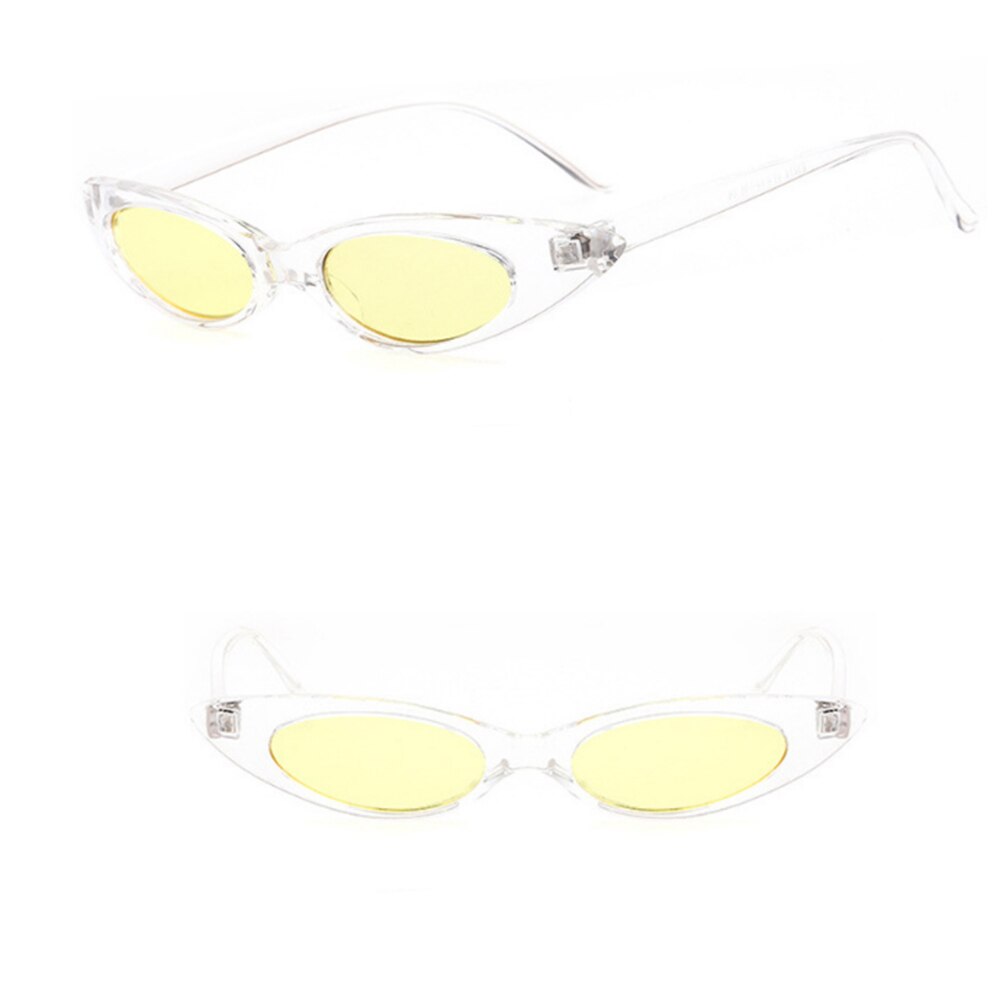 Elliptical Frame Cat Eyeglasses Trend Ocean Film Sunglasses Shaped Popular: Transparent