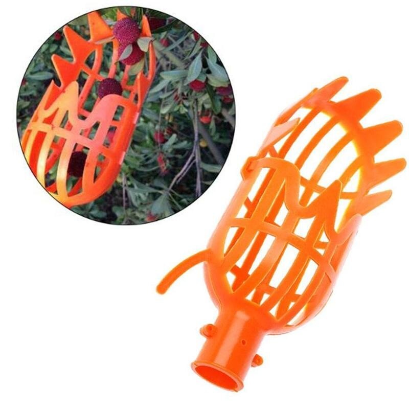 Fruit Collector Plastic High-altitude Fruit Catcher Basket Farm Garden Picking Hand Picker Tools Fruit Picker Harvester