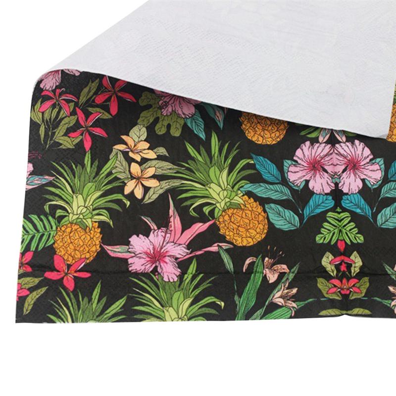 40 Pcs Kleurrijke Wegwerp Servetten Papieren Bloem Elegante Servet Comfortabele Servet Voor Thuis Festival Verzamelen Feestartikelen