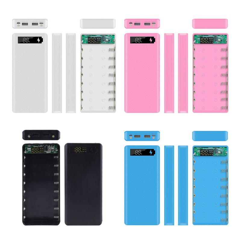 Case DIY Power Bank 8x18650 - Scatola Esterna Portatile - Senza Batteria