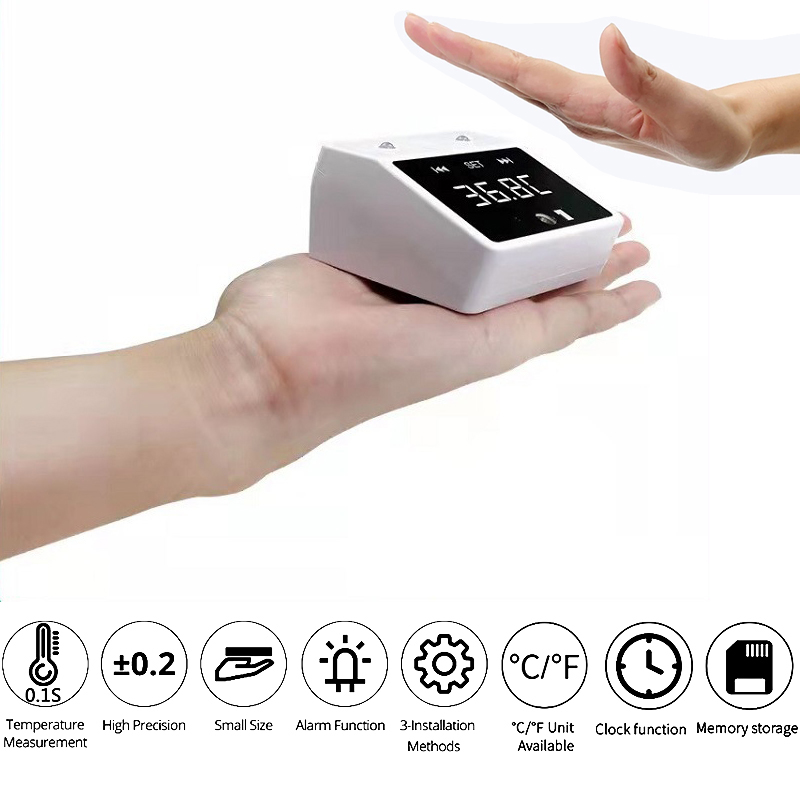 Electronic Infrared Thermometer Digital Display Non-contact Human Body Thermometer Fast Measurement For Home Outdoor Health Test: Default Title