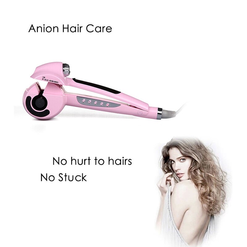 Automatische haarstoom krultang keramische krultang salon roterende styling stoomapparaat spray krul spiraal spray krultang