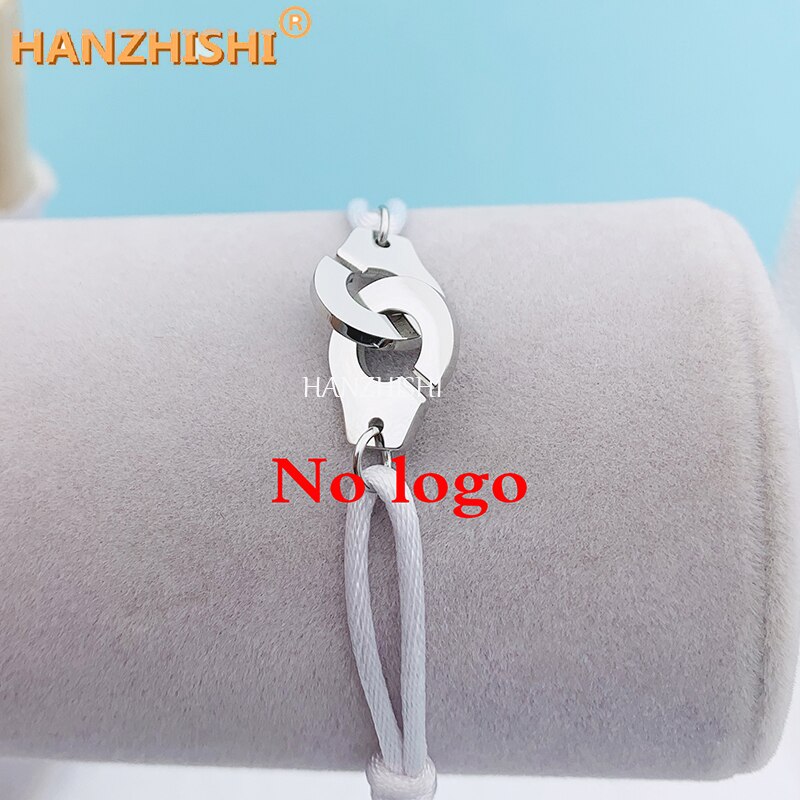 Stainless Steel Handcuff Bracelet For Women Men Adjustable Rope Bracelet Menottes Bijoux Corde Bracelet: 04TR-9