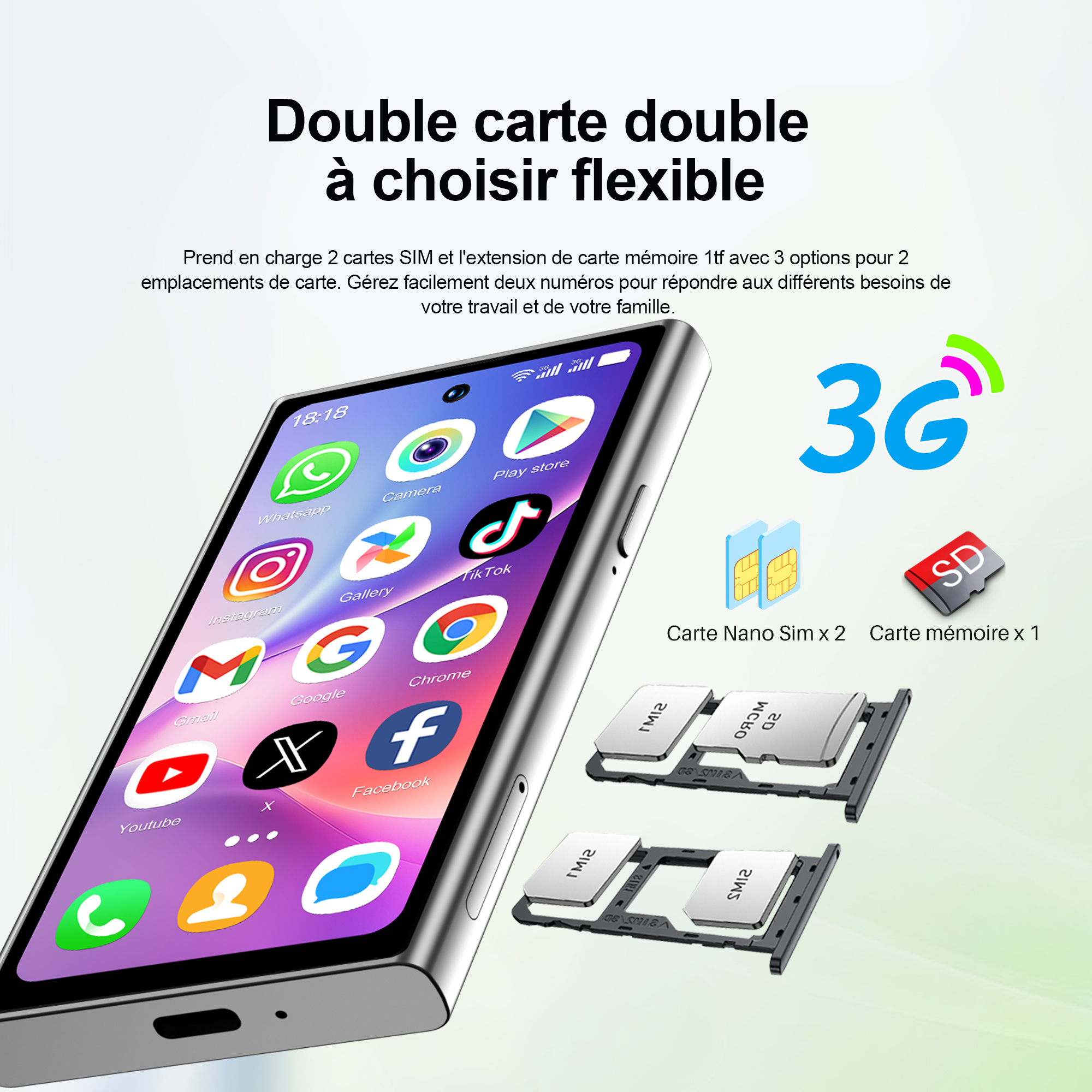 SERVO S27 Mini Android kleine Smartphone 3G WCDMA 16GB Rom abspielen Geschäft WiFi Gesicht Freischalten 4,0" Niedliches Mobiltelefon Dual SIM bereithalten