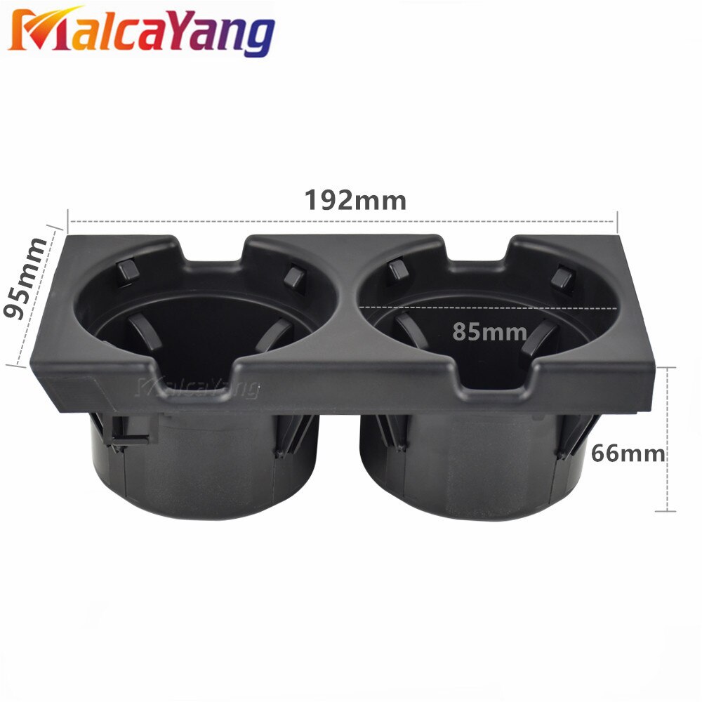 Portavasos de consola central delantera para coche, soporte de bebidas de doble orificio negro/carbono 51168217953 51168217957 para BMW E46 3SERIES 1999-2006