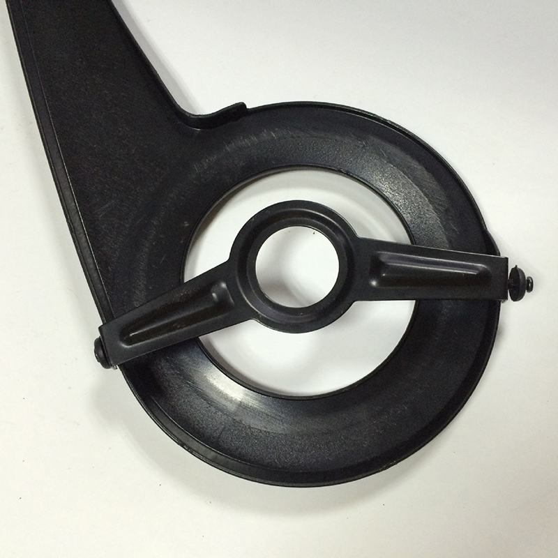 48x17cm ABS Plastic Bicycle Chain Guard Cover Bike Chain Road Cover Shell Black