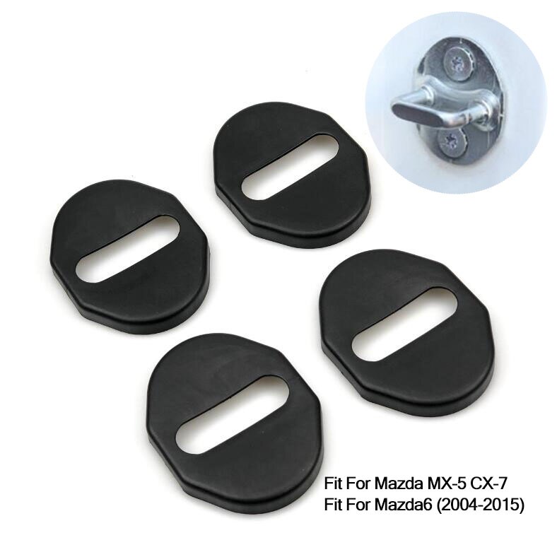 Couvercle de Protection Anti-rouille pour Mazda 2 3 5 6 CX-5 CX7 CX-8 CX9 CX-3, CX-4, CX-30, accessoires de voiture, fermeture de porte: C type Plastic 4pcs