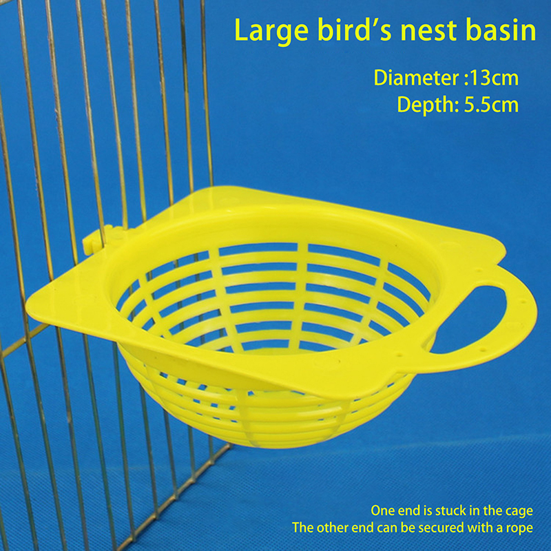 1PC Bird Hatching Accessories Plastic Canary Nest Cage Decorative Cages Bird Eggs Nest Pan Pet Birds Hatching Tools Supplies: green