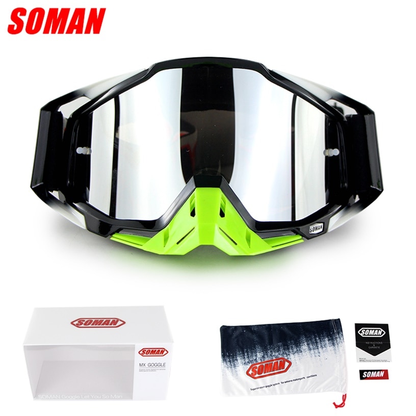 Soman  sm11 cross field briller dirt bike gozluk atv casque okulary moto cykel motorcykel cykel briller gafas