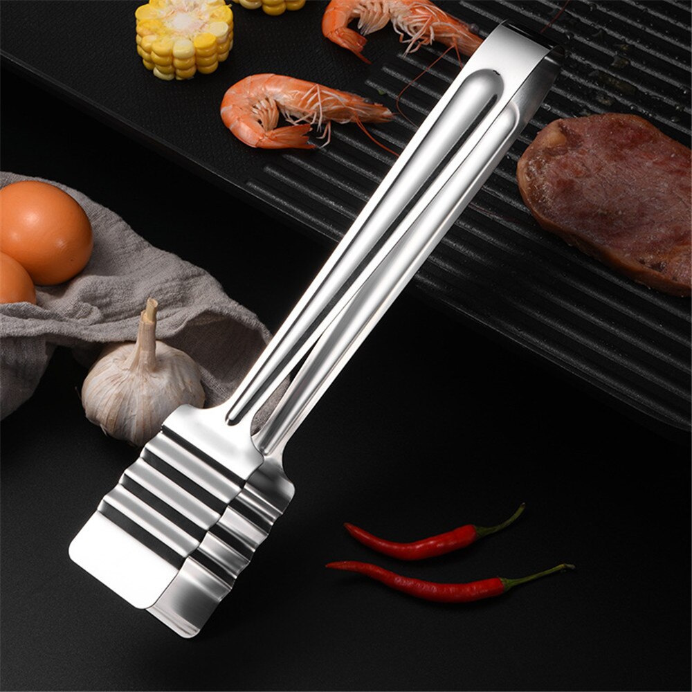 Style Stainless Steel Food Tongs Buffet Cooking Tool Anti Heat Bread Clip Pastry Barbecue Clamp Kitchen Utensils