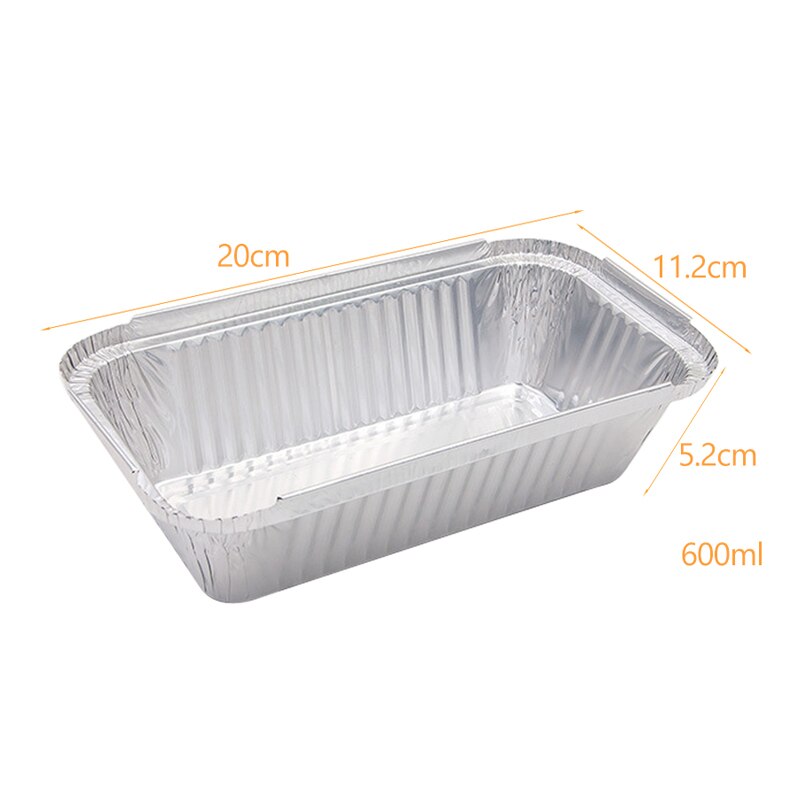 Aluminiumsfolie engangs brødform hjemmelavet 100 stk 8 x 4 brødform/form brød bageform/bagebrød bageform 025