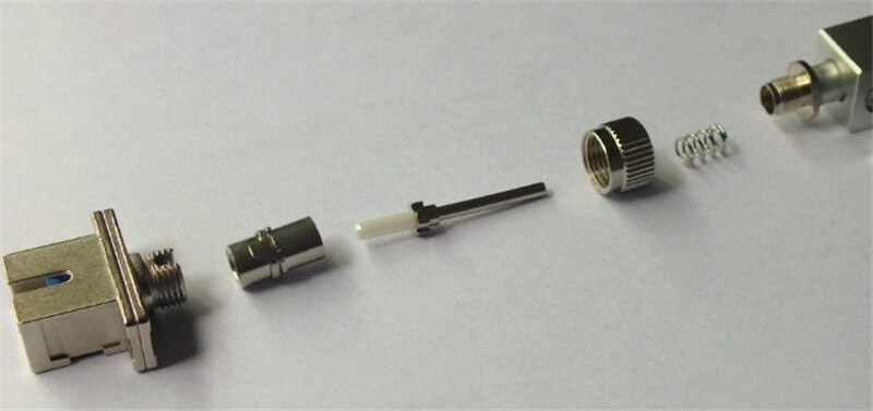 10pcs 250um ceramic ferrule special for FC SC UPC bare fiber adapter bare optical fibre ftth coupler testing 125um/126um ELINK