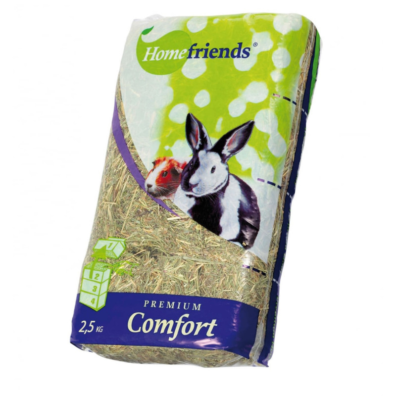 HENO PARA ROEDORES Y HURONES, HENO PRENSADO HOMEFRIENDS 2,5KG