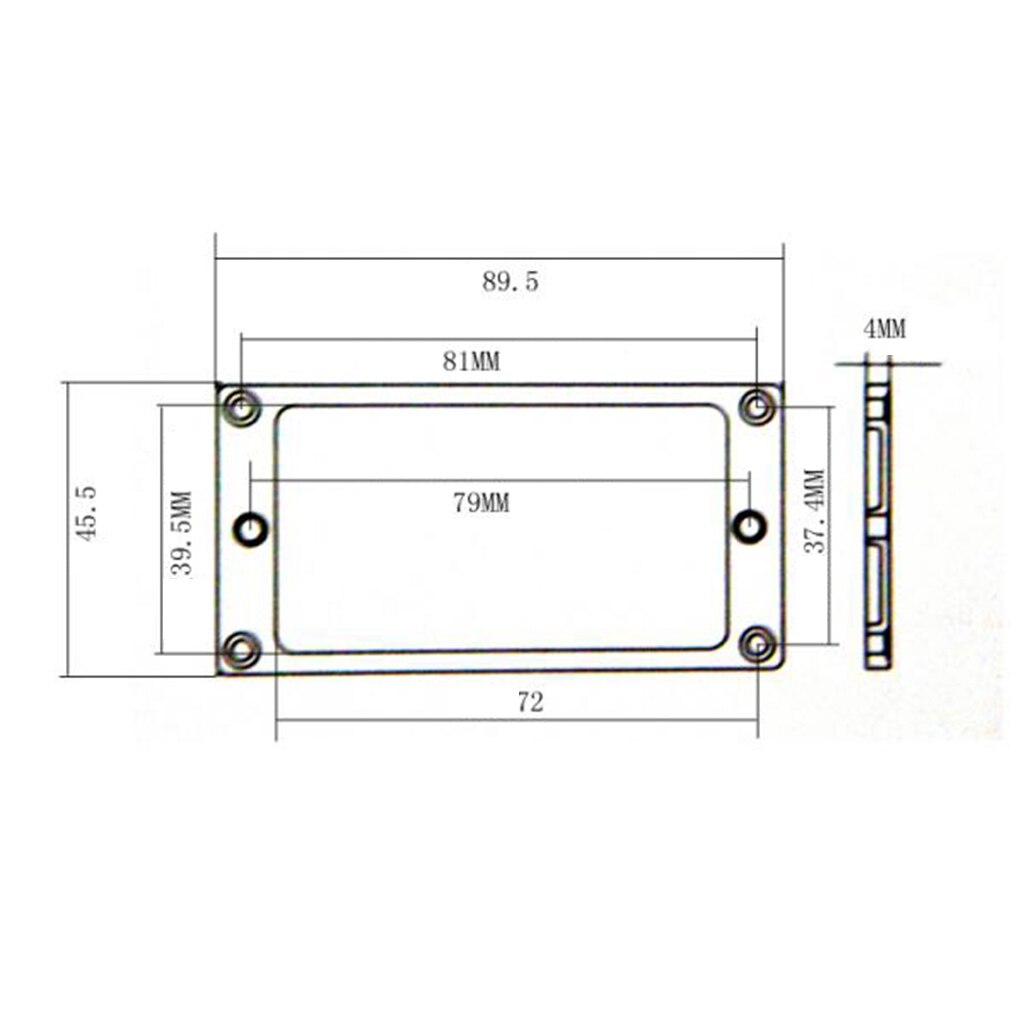 Anel captador de guitarra humequiper, pacote/2 peças, armação interna 4x4mm, presente para amantes da guitarra