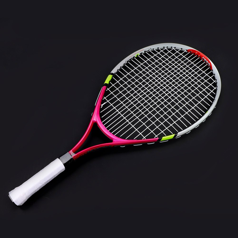 Raquette de raquette de Tennis unique en alliage d'aluminium de pour les joueurs débutants intermédiaires et d'élite: rose red