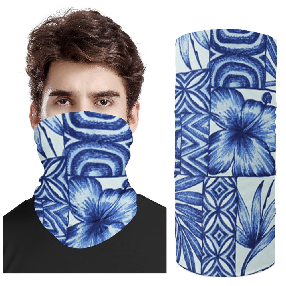 MOQ 1 Print Demand Pattern Polynesian Samoa Style Scarf UV Protection Magic Face Cover Scarf Dust Wind Bandana Balaclava: tj11z28