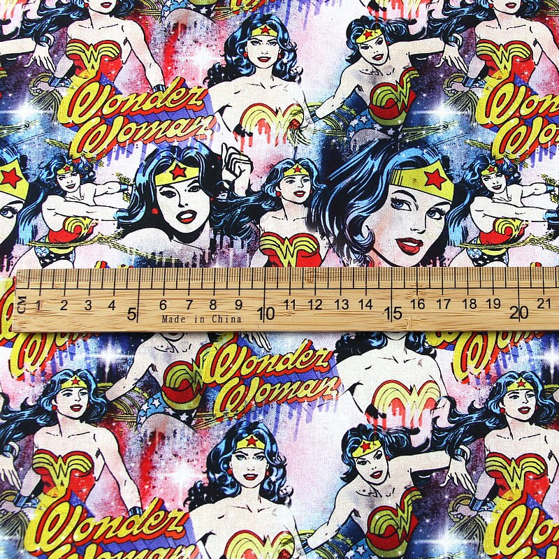 Tela de algodón con estampado Digital de dibujos animados tejido por el patio para máscara de niño, vestido, DIY, patchwork, material de costura textil: 1