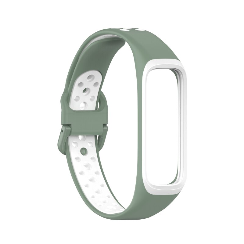 armband Für Samsung Galaxy Fit2 Sport Strap Uhr Silikon Handgelenk Gurt Für Galaxy Fit2 SM-R220 Armband Ersatz Strap: green white