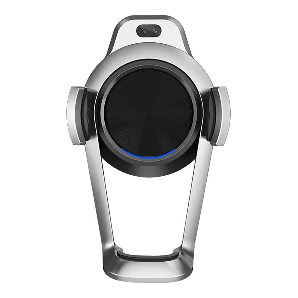 15w automatische klemmende auto draadloze oplader voor iphone  xs 11 pro samsung xiaomi infraroodsensor auto telefoonhouder oplader: A