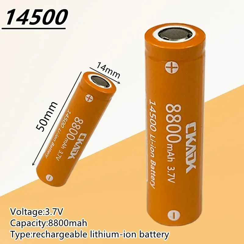 14500 batterij 8800 mAh 3,7 V oplaadbare Li-ion batterijen 14500 AA batterij lithiumcel voor led-zaklamp koplampen zaklamp scheerapparaat