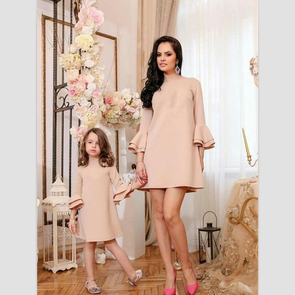Mother Daughter Dresses Family Matching Outfits Pu... – Grandado