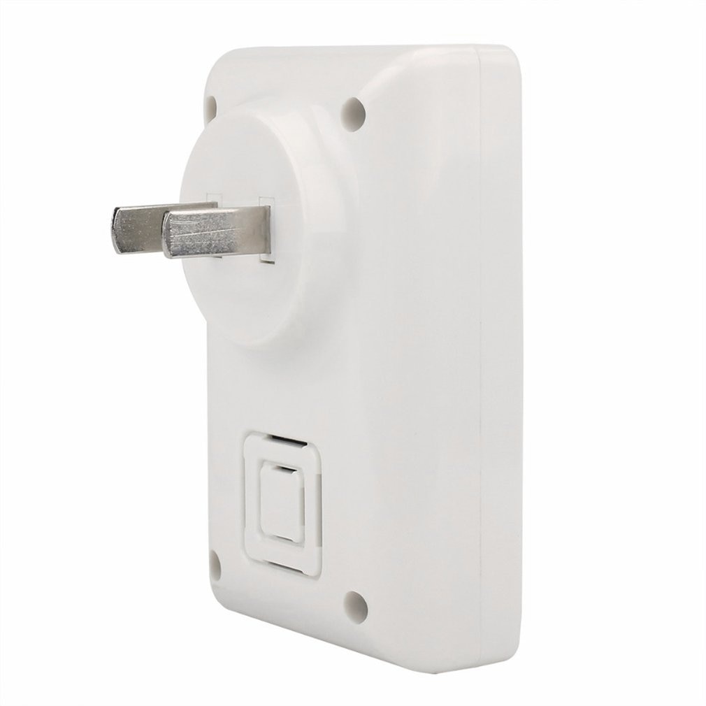 LESHP Self-powered Wireless Doorbell Remote Button and Receiver MP3 Operating up to 200m Waterproof Door bell for Home US Plug