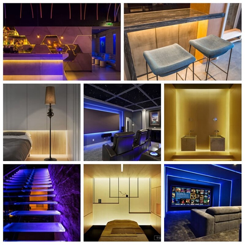 LED Controller Mini Wireless RF 17-Key Remote Control Constant Pressure Two-Color Light RGB+CCT LED Strip Controller