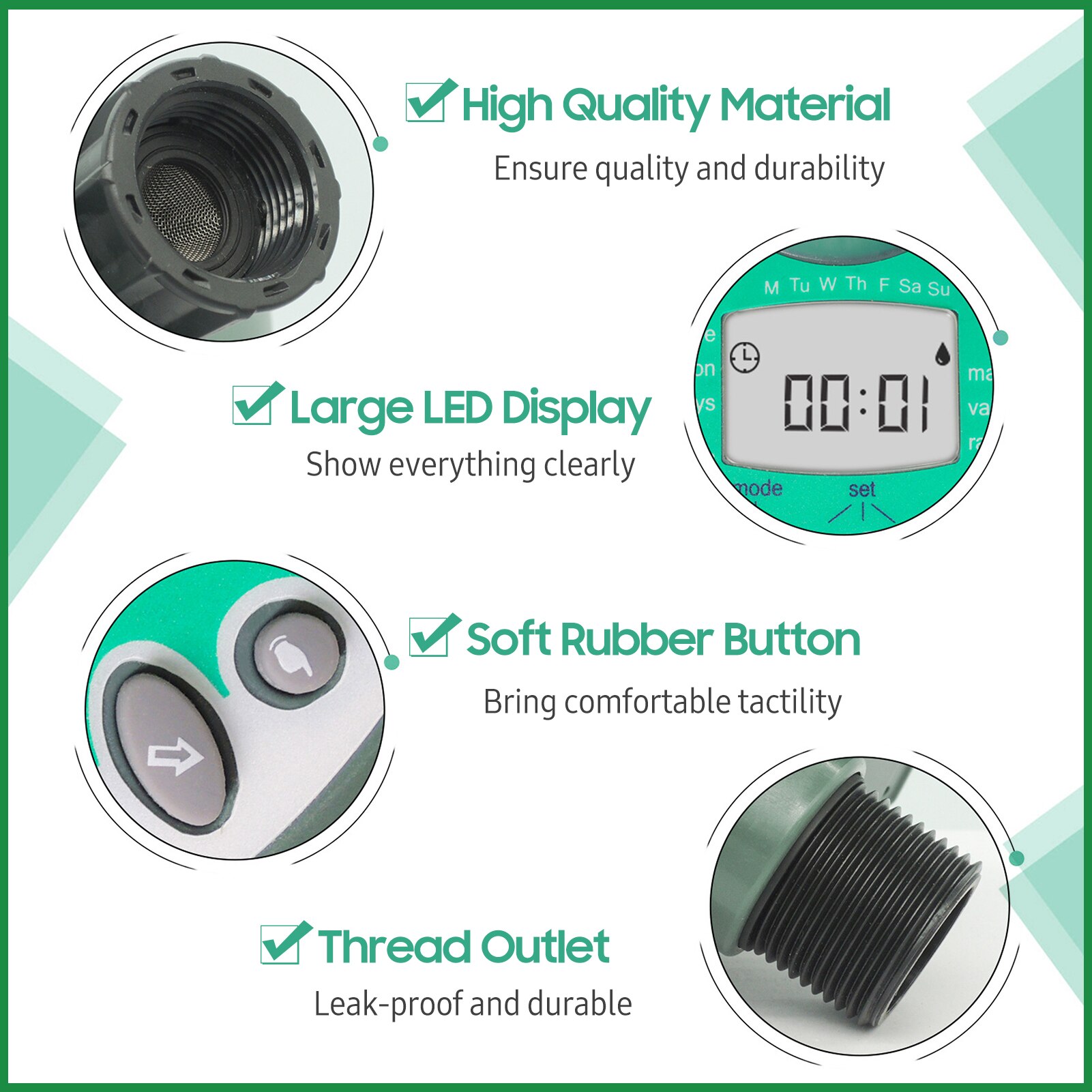 2022 Sprinkler Timer Waterproof Automatic Water Timer Programmable Garden Irrigation System Controller Lawn Auto Watering