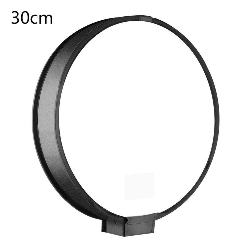 30/40cm Universal On-camera Round Photography Flash Diffuser Reflector Soft Box