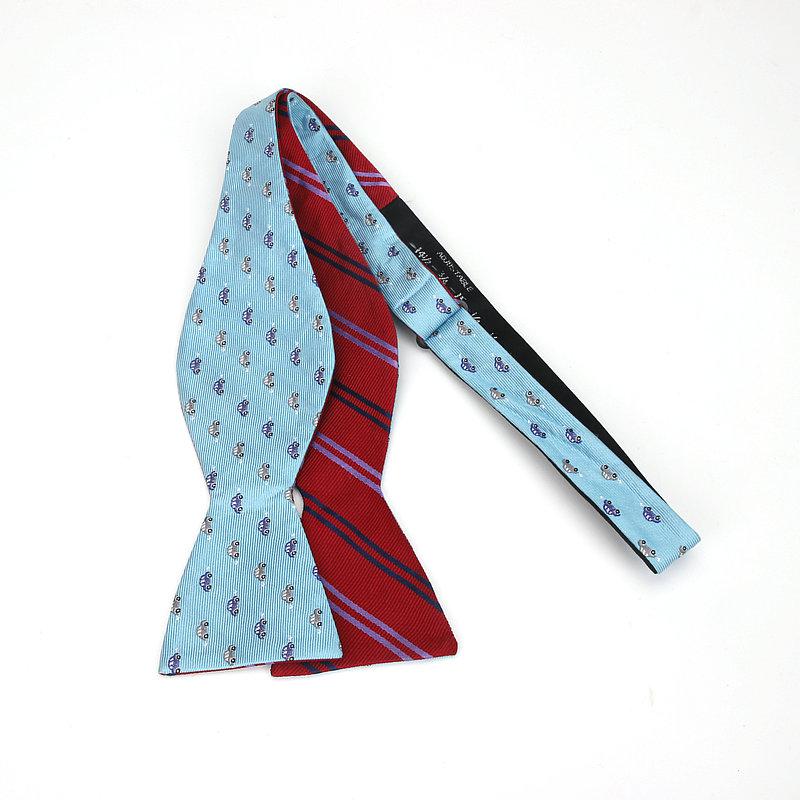 Pajaritas rojas para hombre, accesorios de corbata de mariposa, Jacquard clásico, a la , novedad: Sky Blue