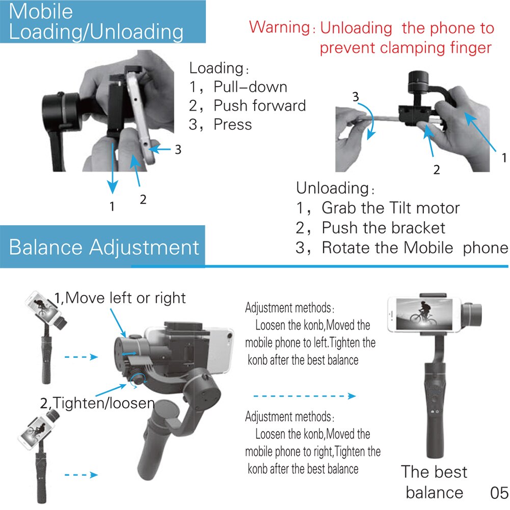 H2 3 As Fotografie Smartphone Stabilisator Usb Opladen Vlog Live Reizen Video Record Handheld Gimbal Verstelbare Richting