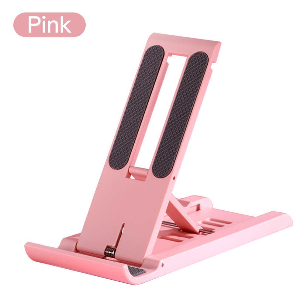 Składany tablet stojak na telefon stacjonarny 6 poziomów regulowany uchwyt na biurko składany uchwyt na biurko dla Xiaomi iPad iPhone Samsung: różowy